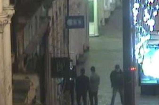 A CCTV image of Pat Lamb just after he left Bar Chocolate