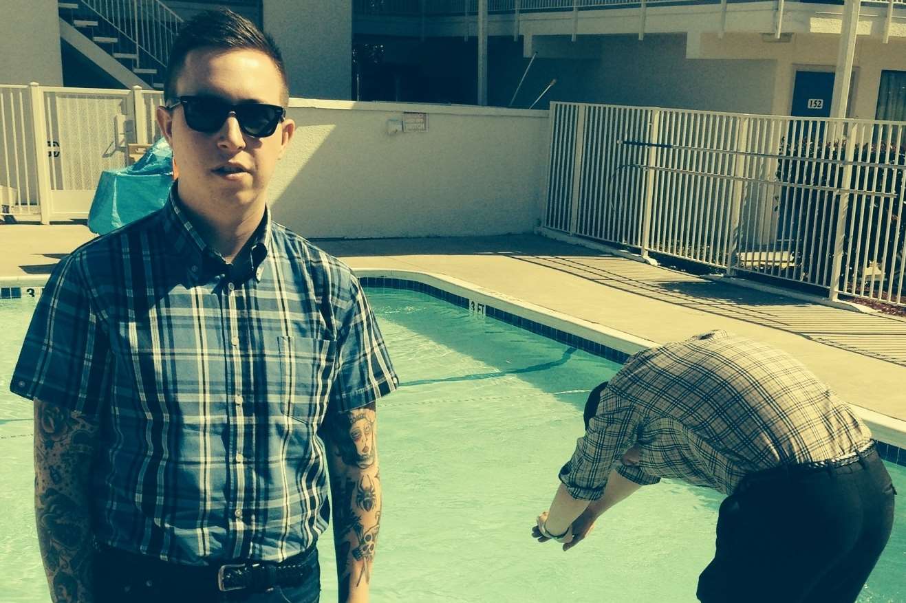 Laurie Vincent, left, and Isaac Holman of Maidstone based band Slaves in Austin, Texas