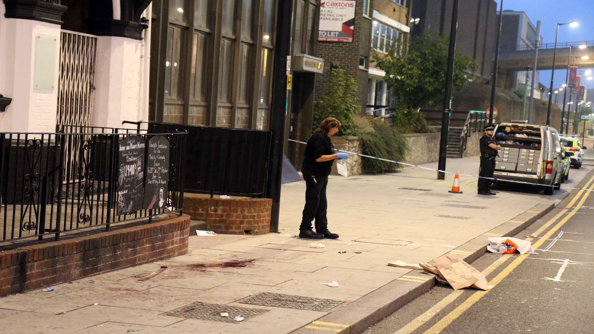 Witnesses described seeing "loads of blood". Picture: Keith Thompson