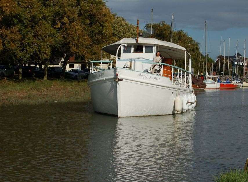The former pleasure boat the Sheppey Queen is up for sale for £108,000
