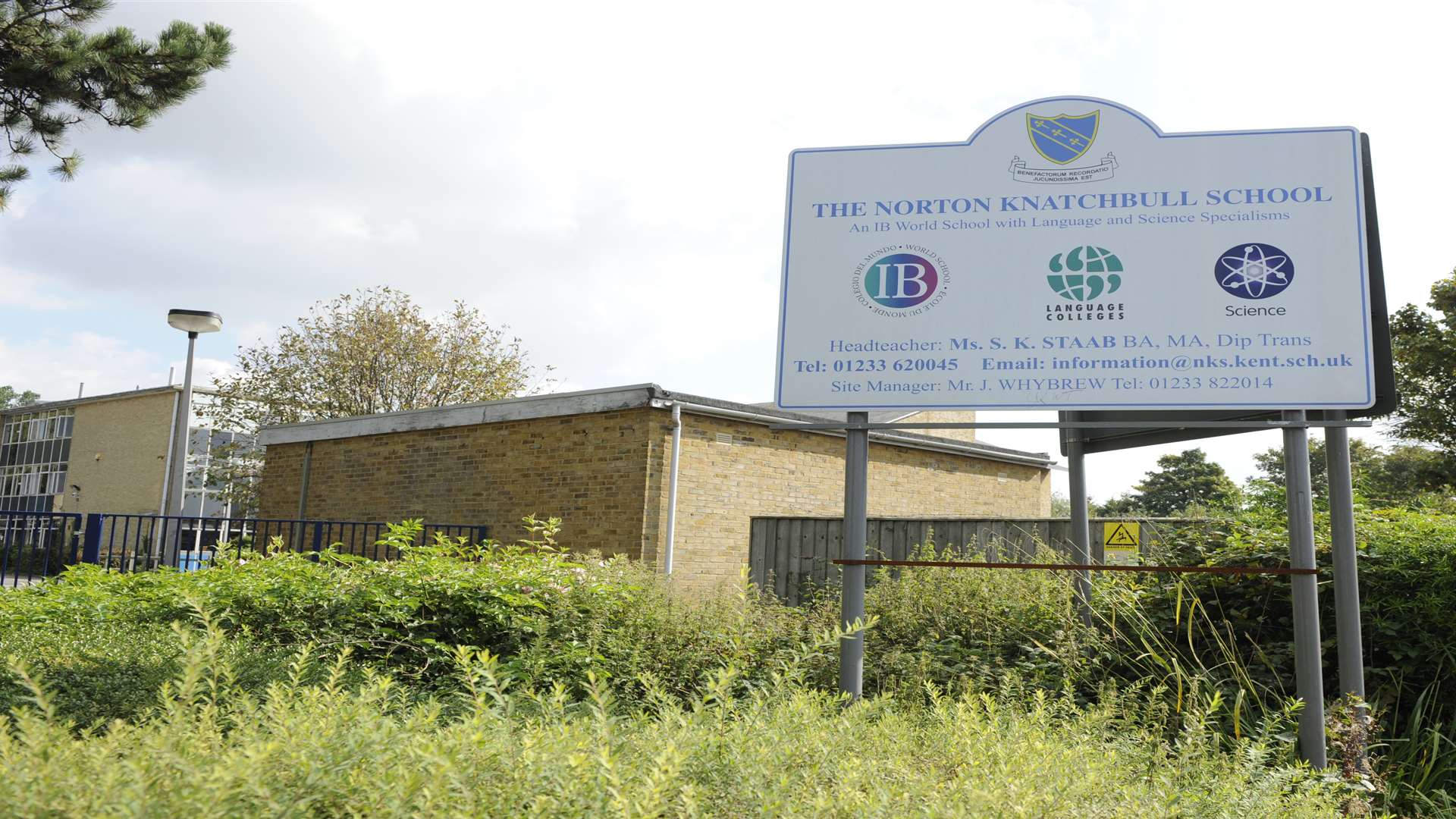 The Norton Knatchbull School in Hythe Road, Ashford