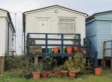 The beach hut in Faversham Road, Seasalter. Picture: Christopher Hodgson Estate Agents