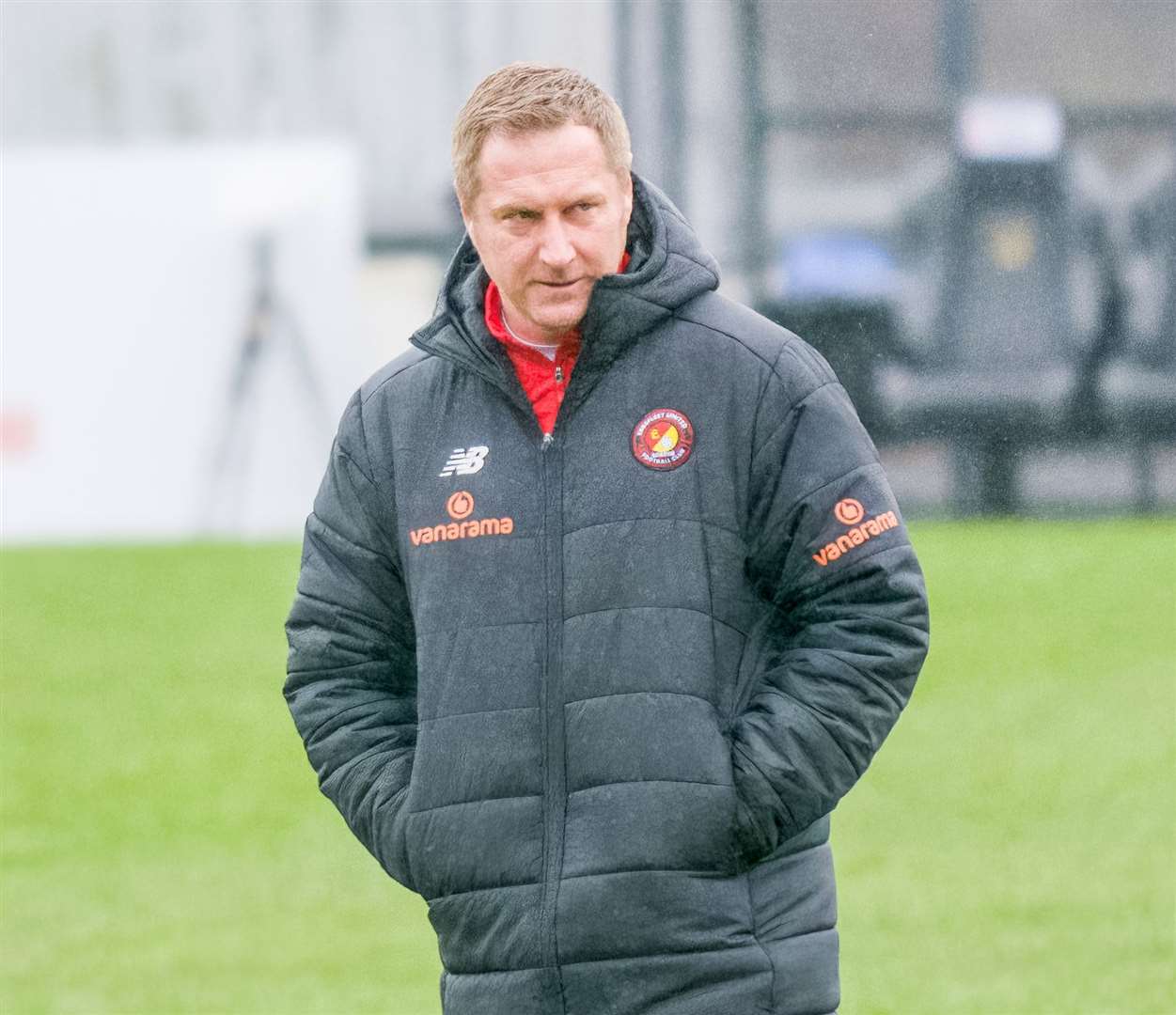 Boss Dennis Kutrieb won’t hesitate to change tactics in the race for National League survival. Picture: Ed Miller/EUFC