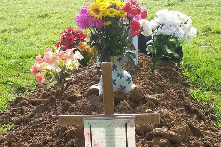 Loving widower Herbert Head now leaves plastic flowers on his wife Elizabeth's grave