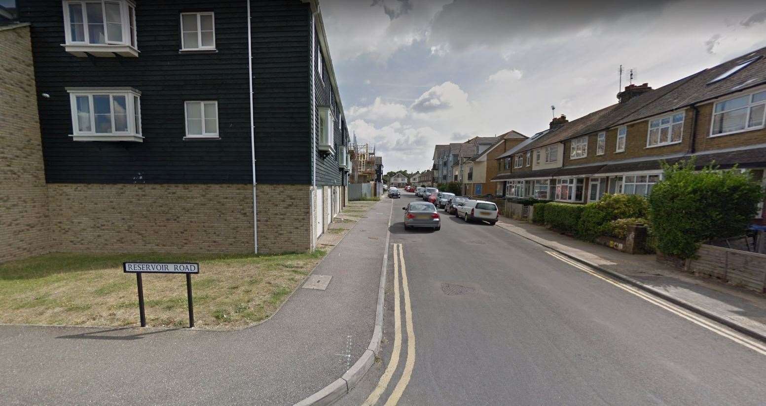 The incident took place on the corner of Diamond Road and Reservoir Road in Whitstable yesterday afternoon. Picture: Google