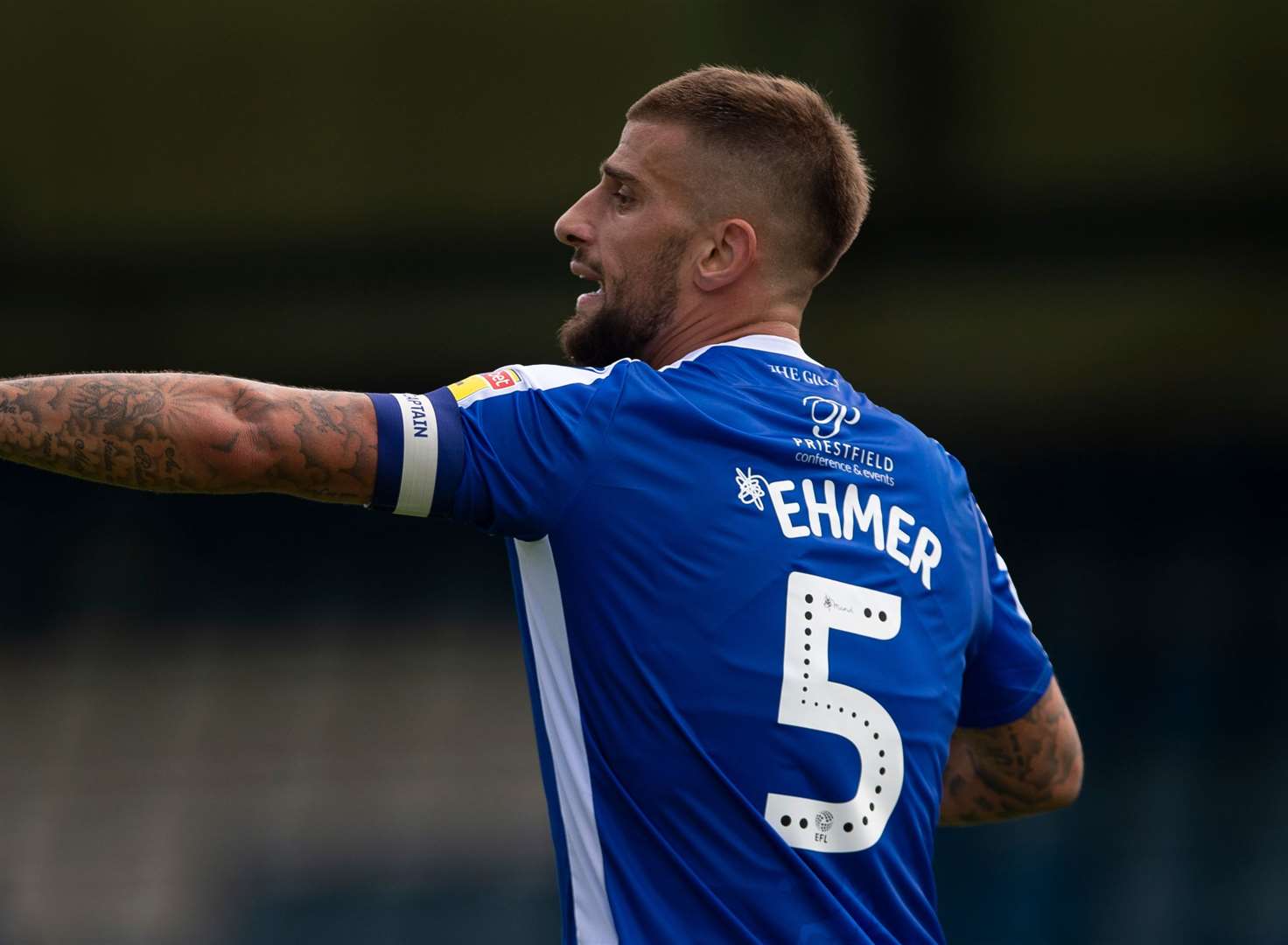 Max Ehmer captains the Gills this season and keeps the no.5 shirt Picture: Ady Kerry