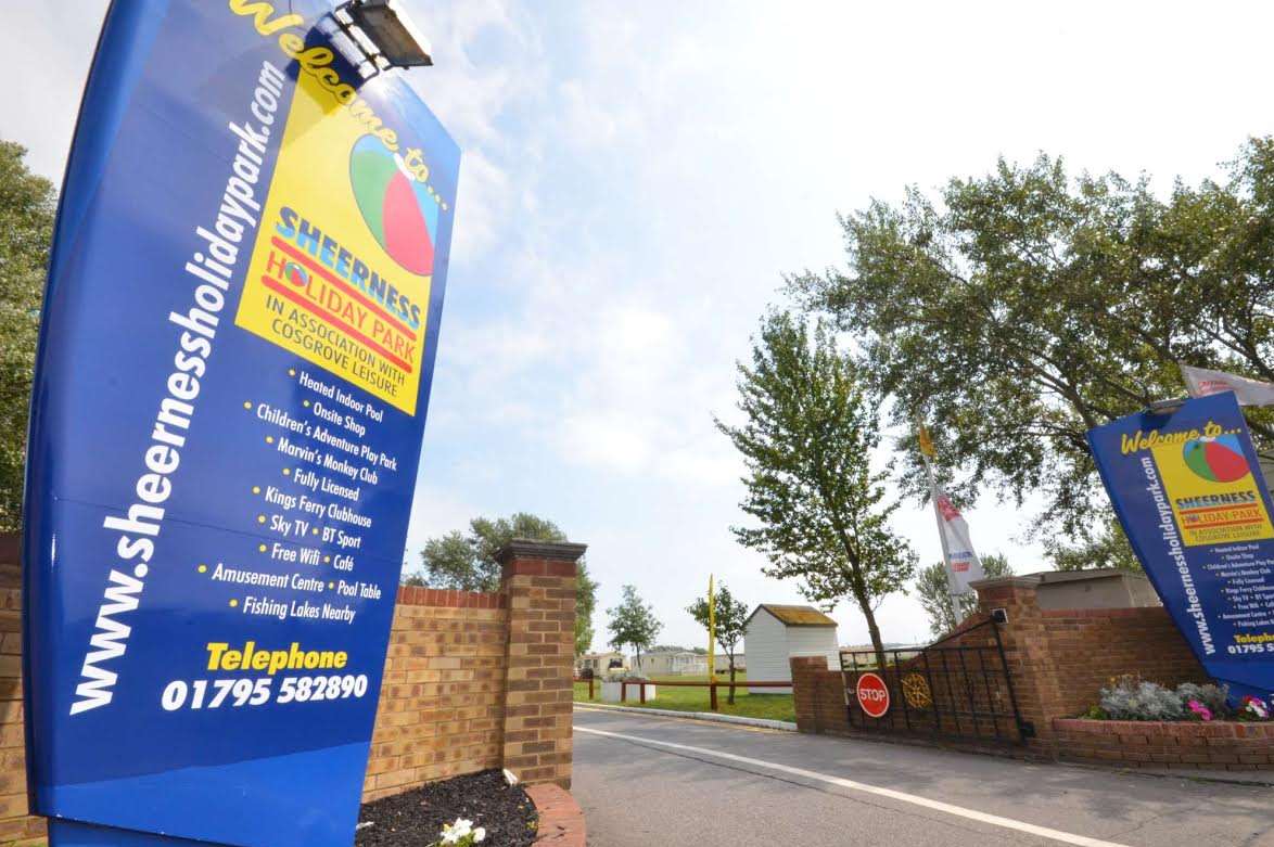 The entrance to Sheerness Holiday Park