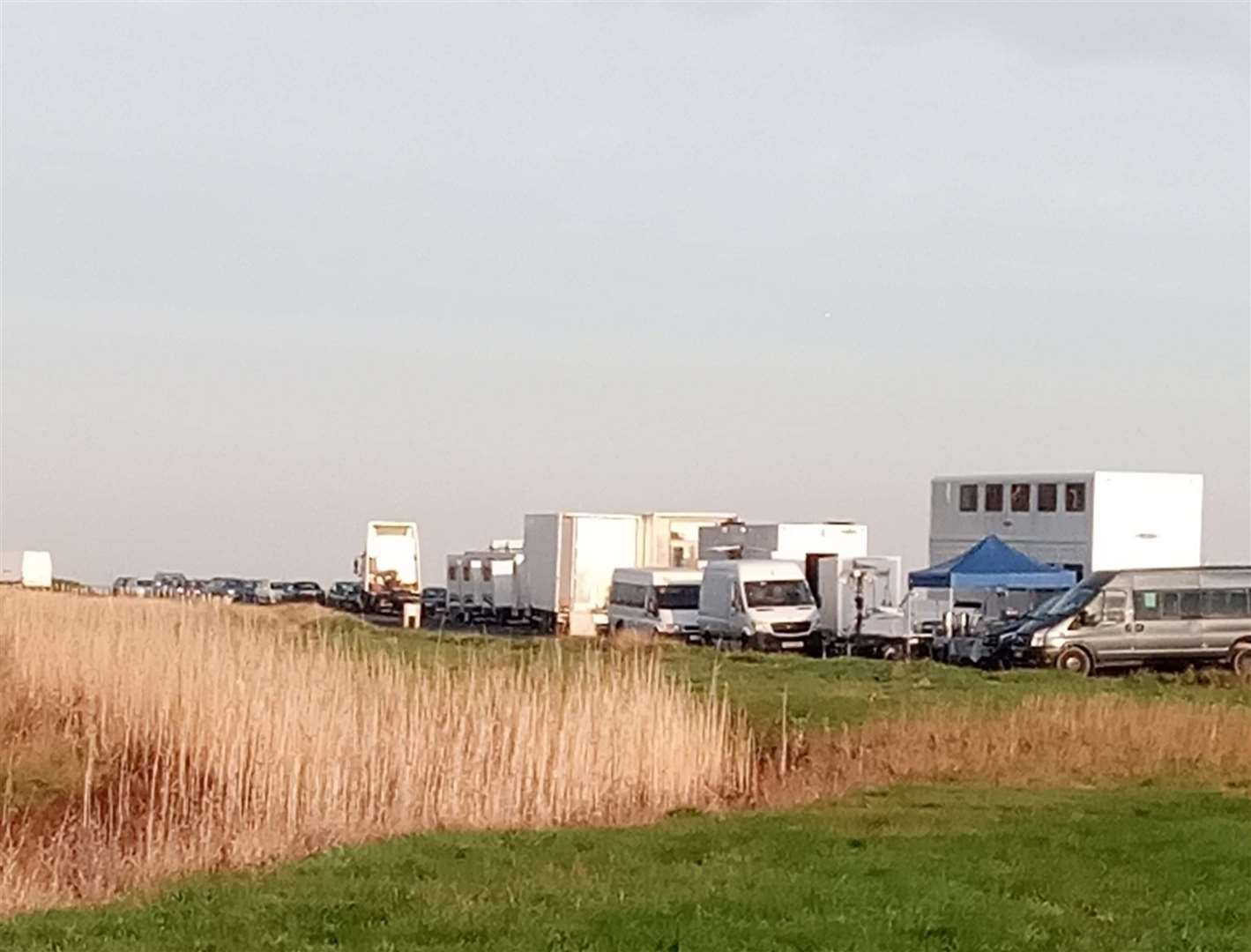 Production crews in Shellness, near Leysdown, filming for a new Channel 4 drama called My Name is Lizzie Picture: Jane Hill