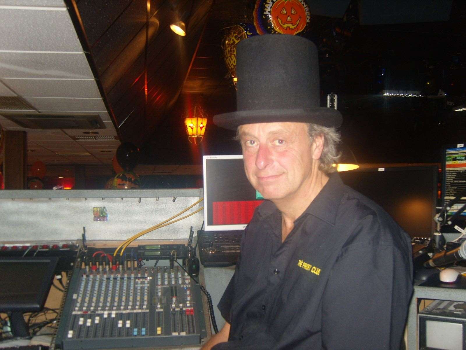Mike Butcher in fancy dress top hat during a disco night at Priroy Hill Holiday Park, Leysdwon (10138555)