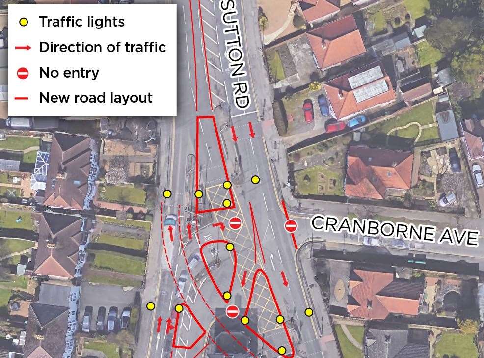 How the junction was supposed to be under KCC's original plan