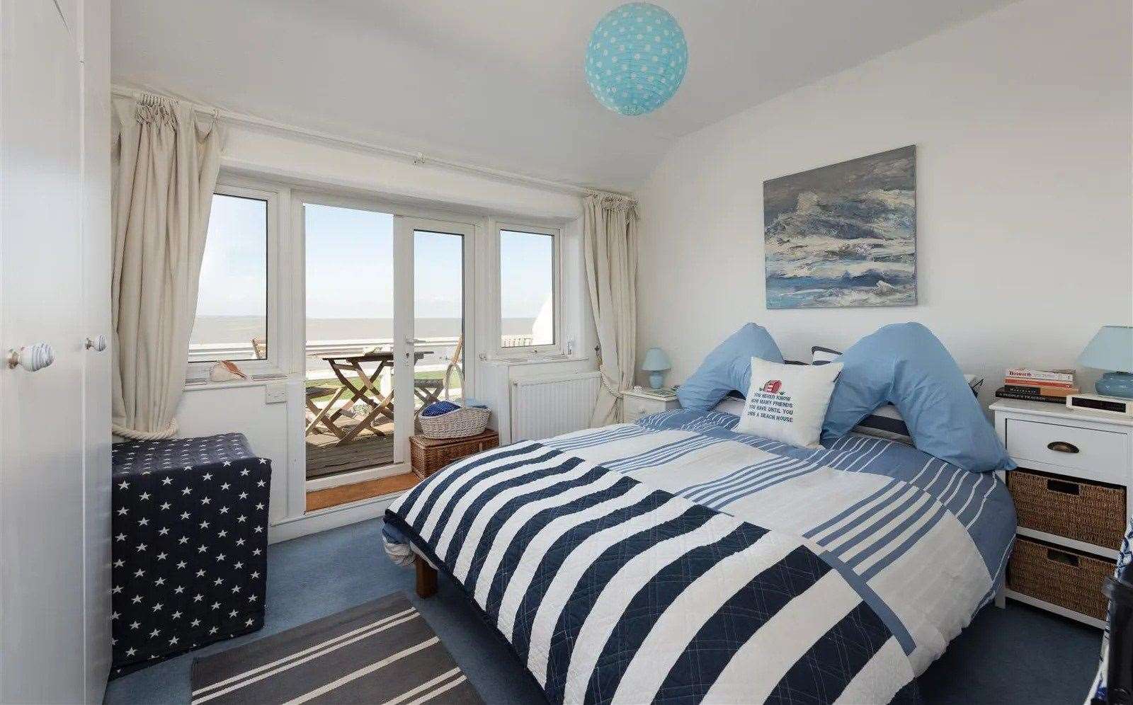 The principal bedroom boasts uninterrupted sea views. Picture: Christopher Hodgson