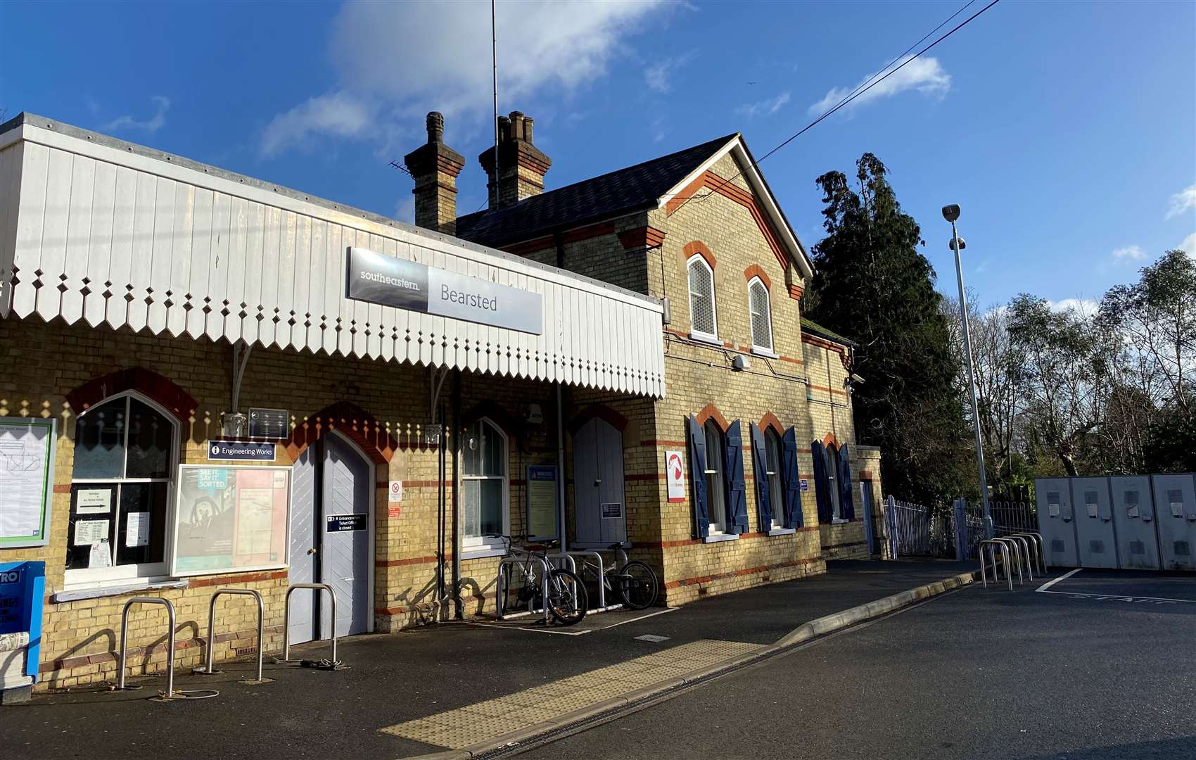 Bearsted Library is part of the village’s railway station on Ware Street