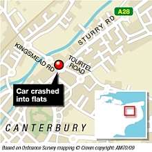 The car had to be winched out of the flats. Graphic: James Norris