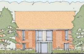 Artist's impression of one of the planned houses at Dover Road, Ringwould. Picture: Clague Architects/Dover District Council planning portal