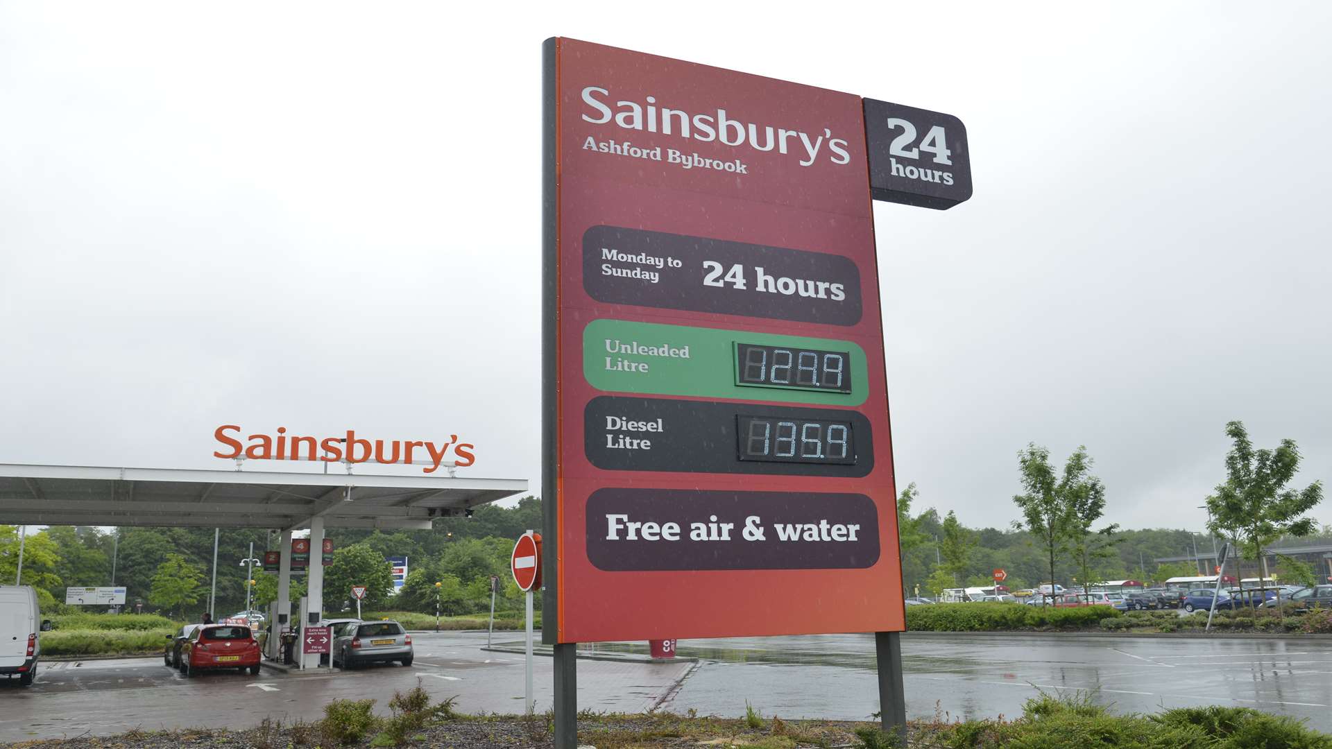 Sainsbuy's Bybrook petrol station is currently closed: library image.