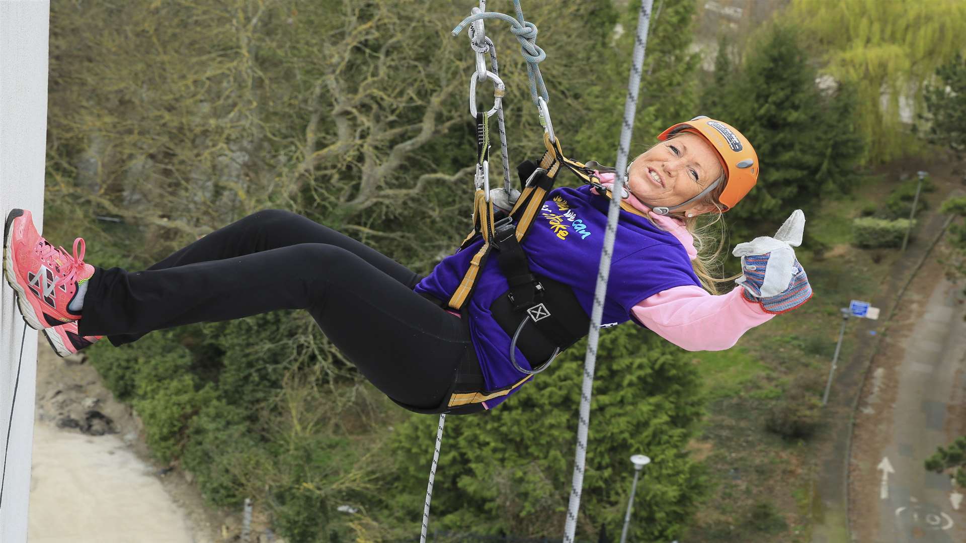 Tina Syers from Maidstone took part in last year's abseil in aid of the Stroke Association.