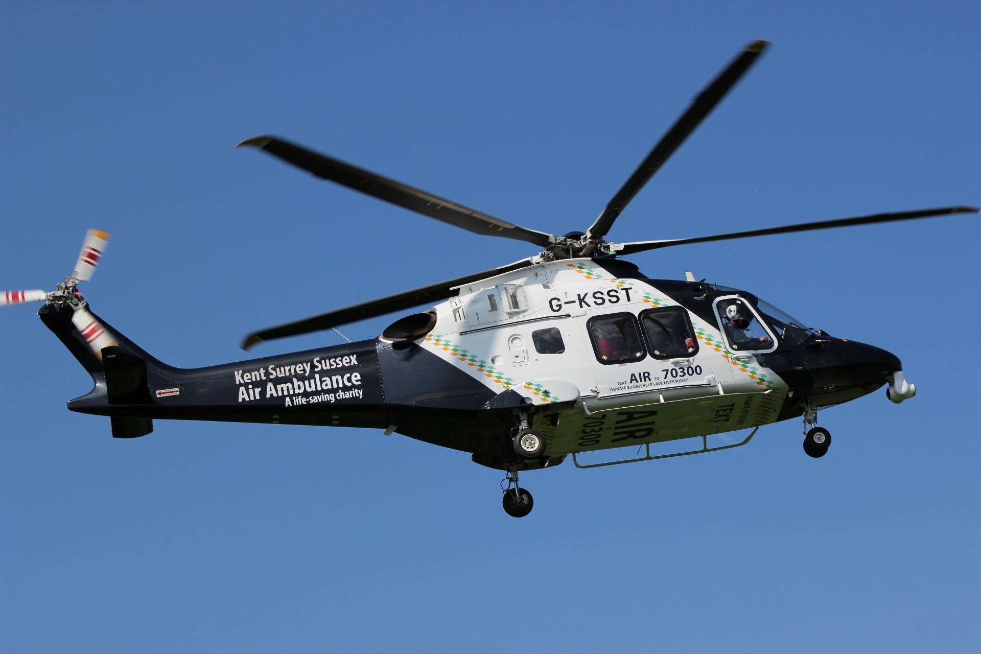 Kent Air Ambulance emergency helicopter. File photo (9586378)