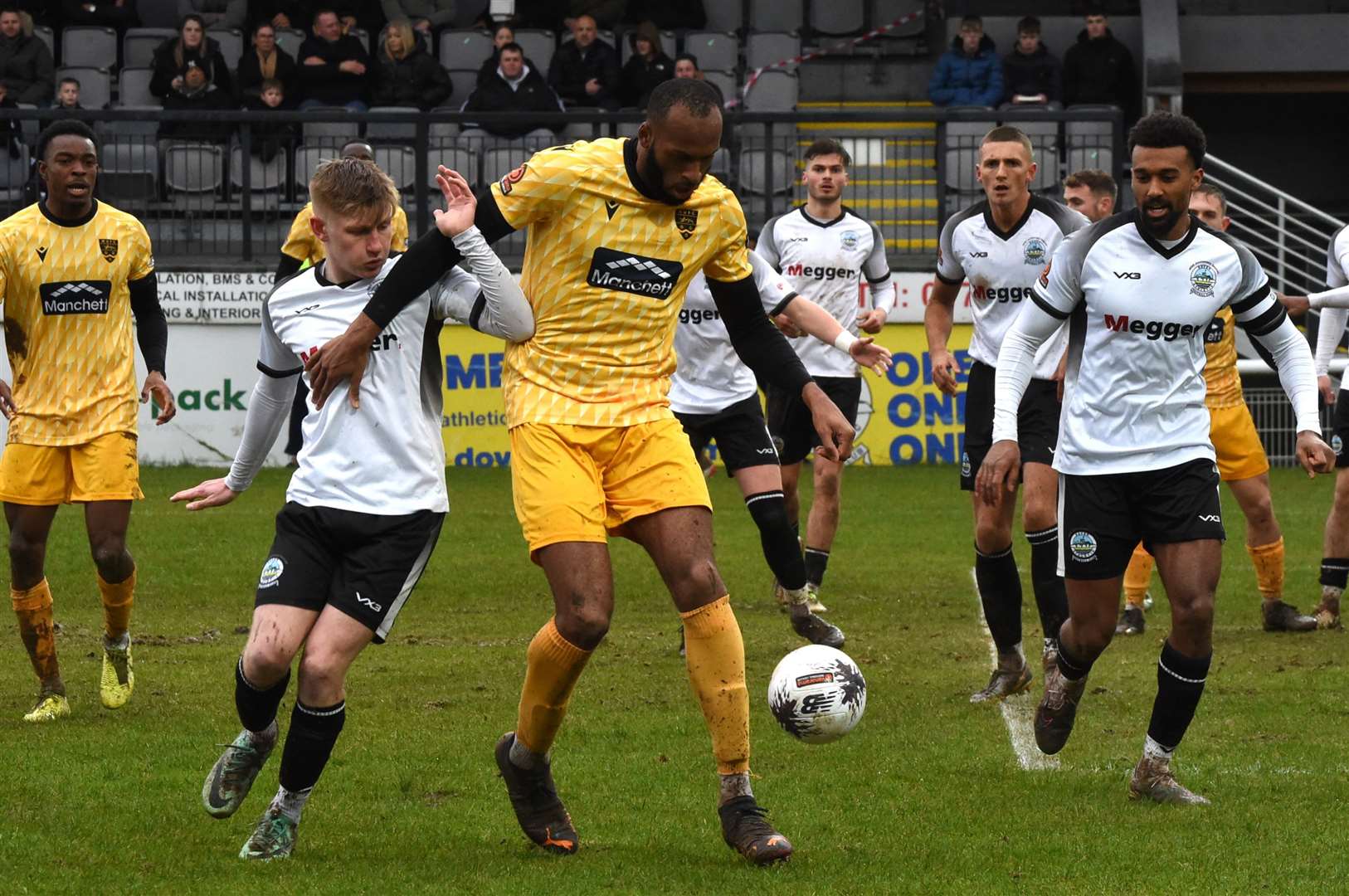 Dover stick to their guns against Maidstone. Picture: Steve Terrell