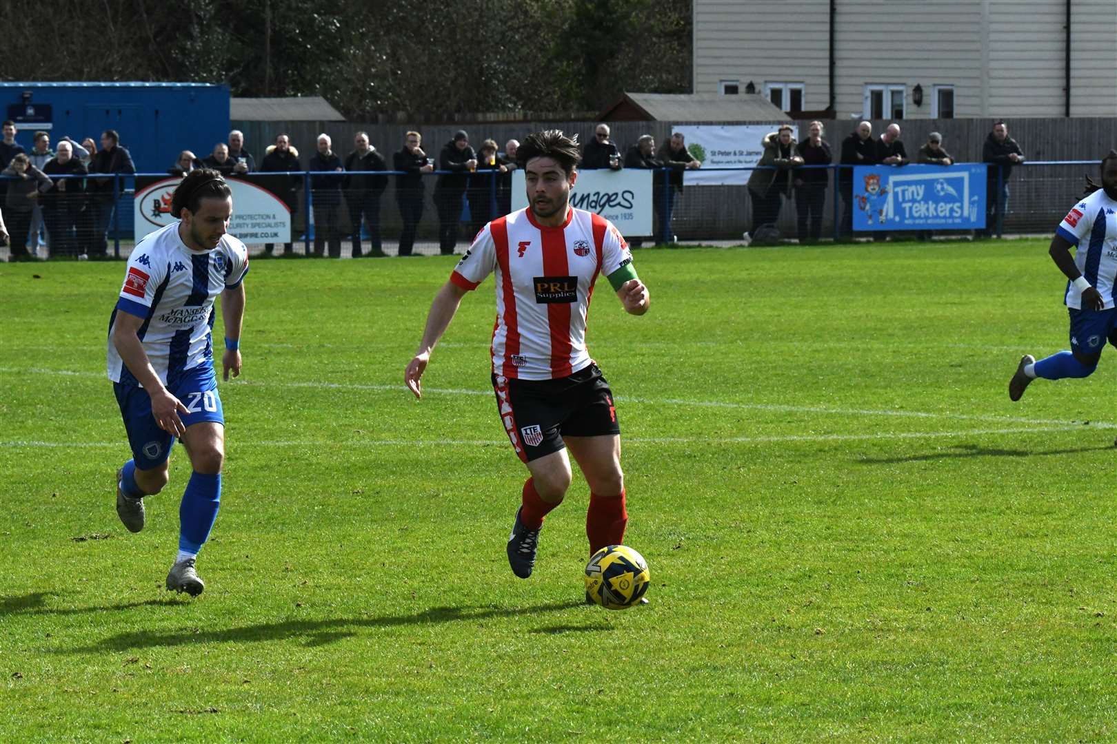 Richie Hamill on the ball for Sheppey at Haywards Heath on Saturday Picture: Marc Richards