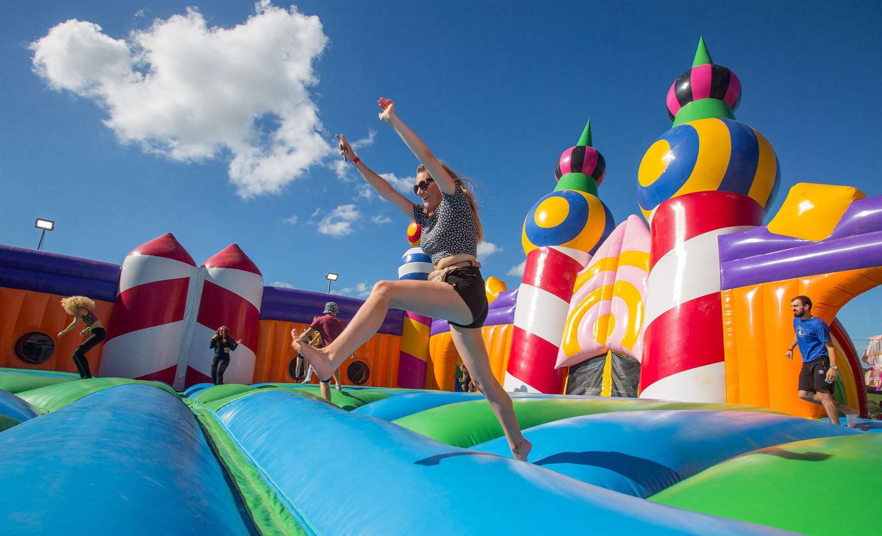 You can bounce on the world's biggest bouncy castle at Dreamland this Easter holidays