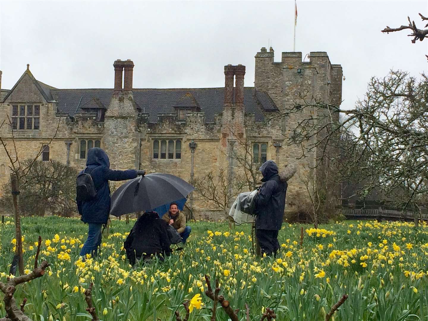 Gardeners' World filming in Anne Boleyn's Orchard at Hever Castle