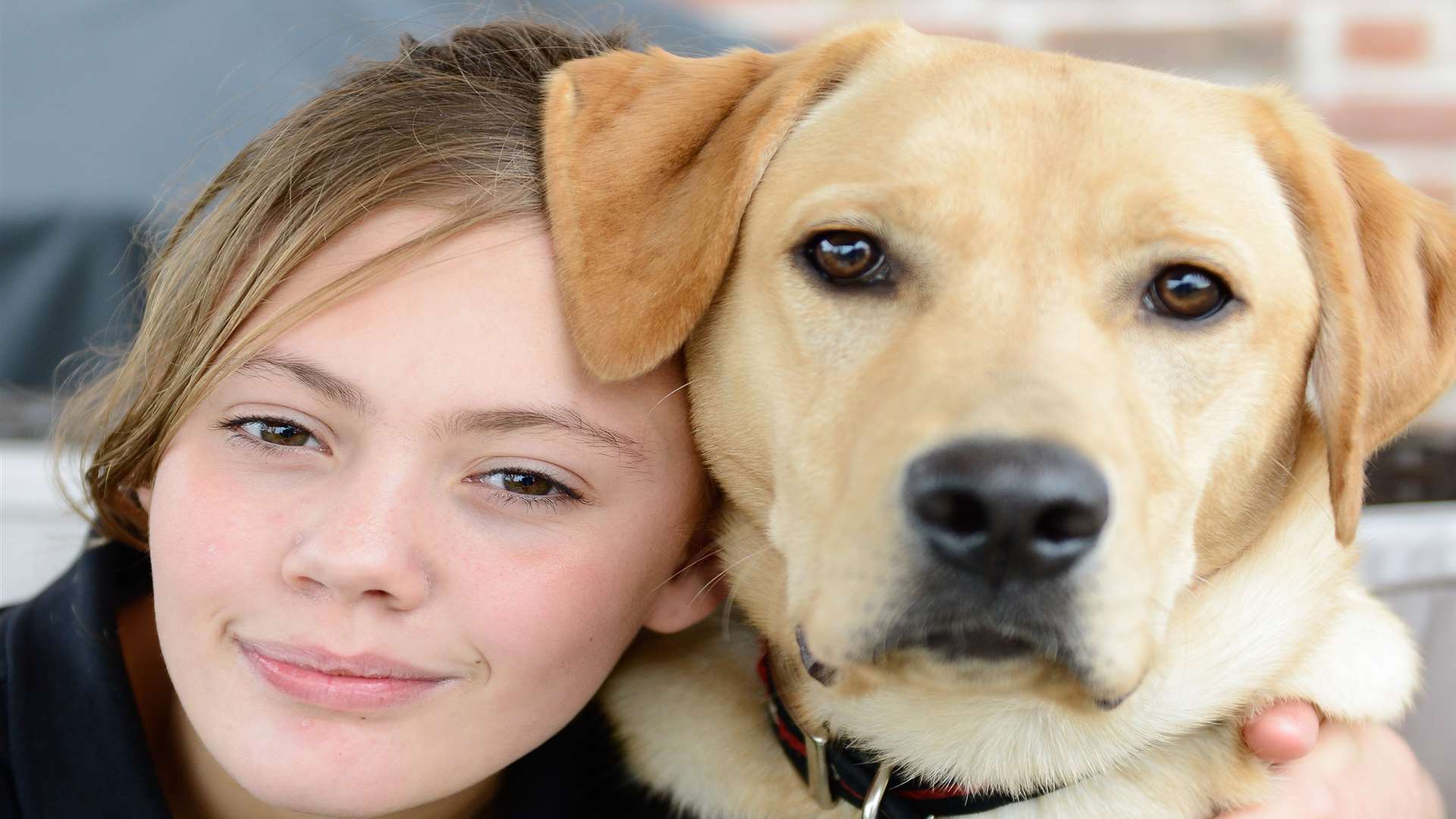 Thanks Scooby. Sophie-Alice Pearman, 11, with her medical assistance dog.