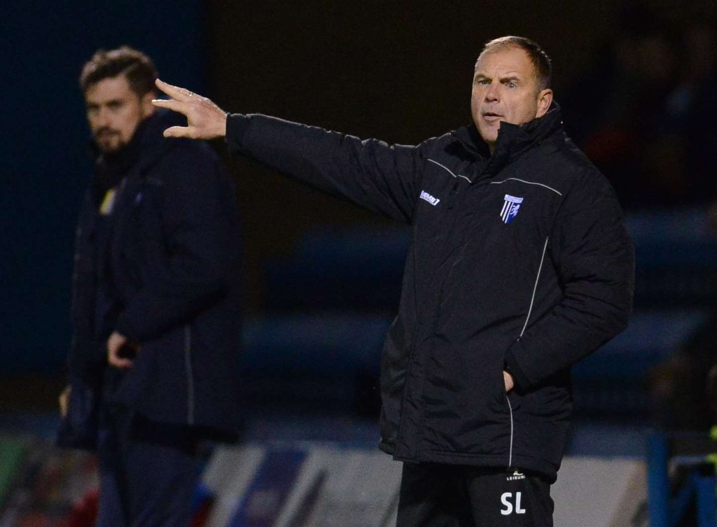Gills boss Steve Lovell makes his point Picture: Gary Browne