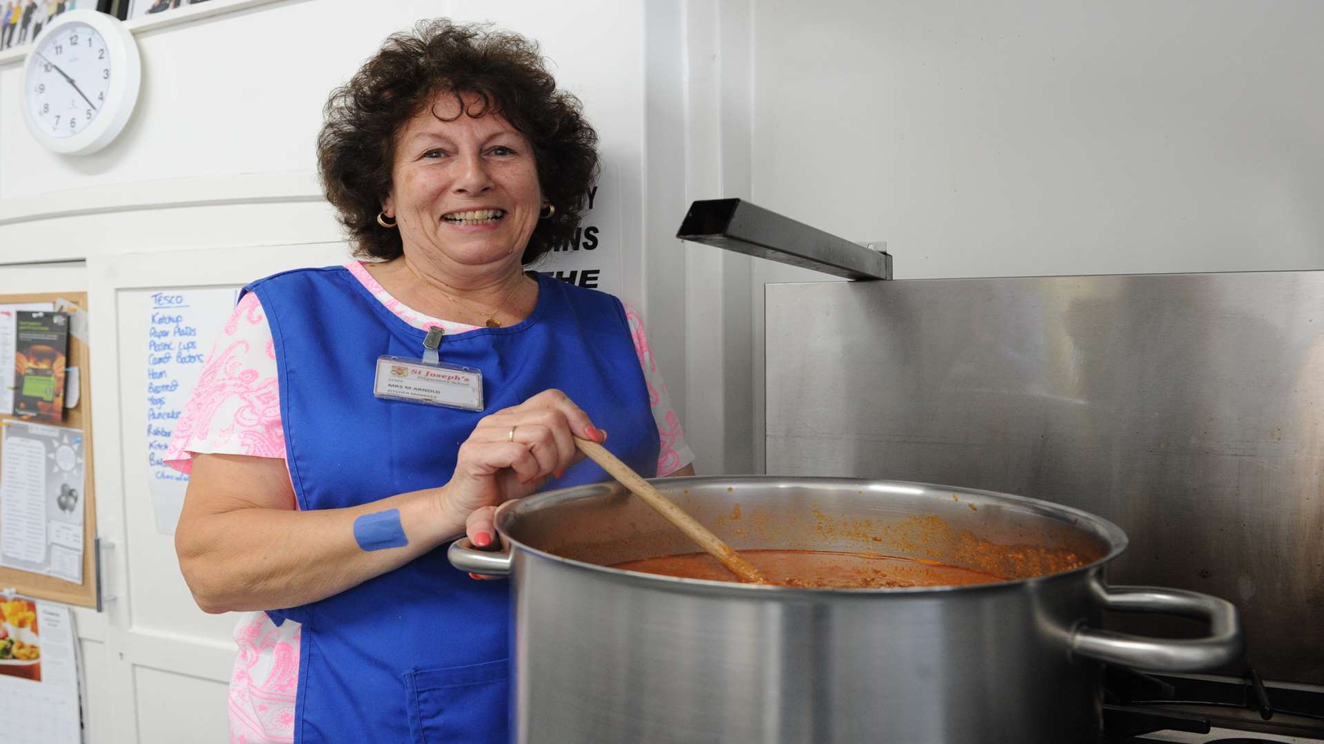 Mrs Arnold cooks up a bolognese sauce