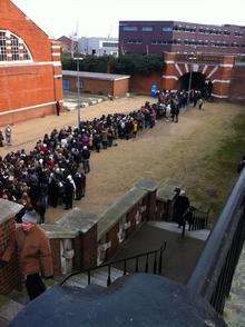 Auditions for Les Mis at the University of Kent.