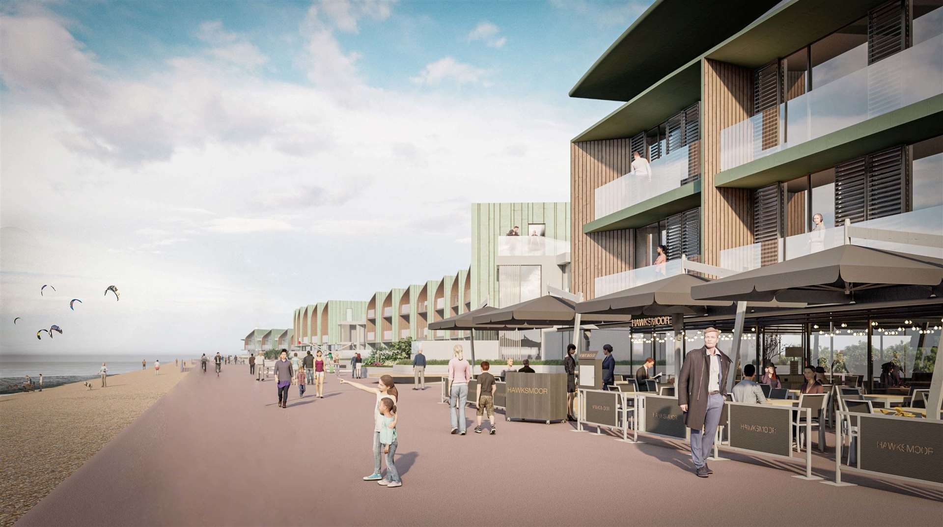 Plans for Princes Parade in Hythe are being drawn up by Hollaway Studio