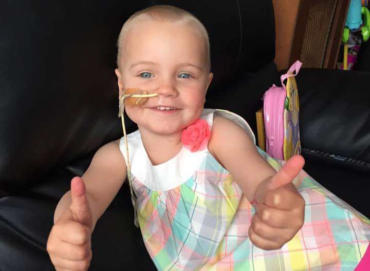 Ruby Young, three, has the money for lifesaving treatment