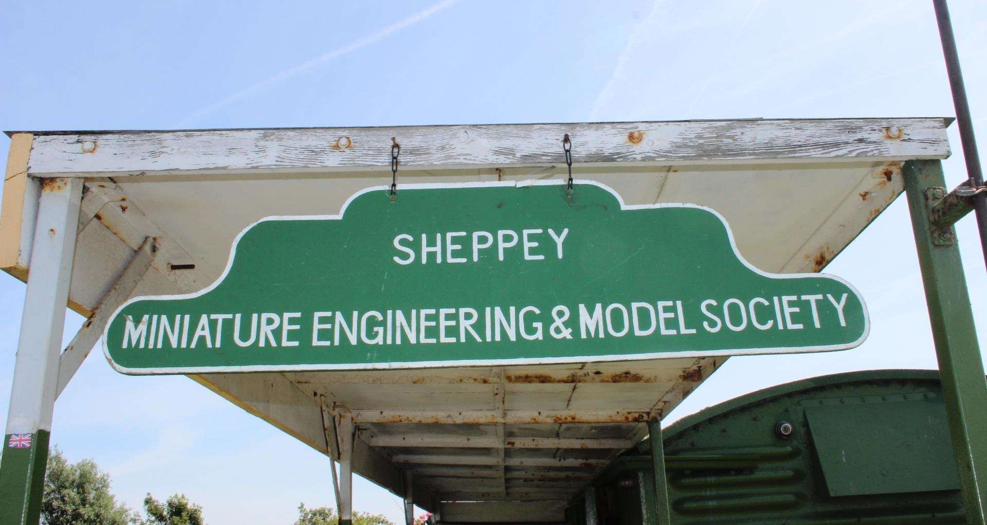 Station sign at the Sheppey Miniature Engineering and Model Society at Barton's Point, Sheerness (2713881)