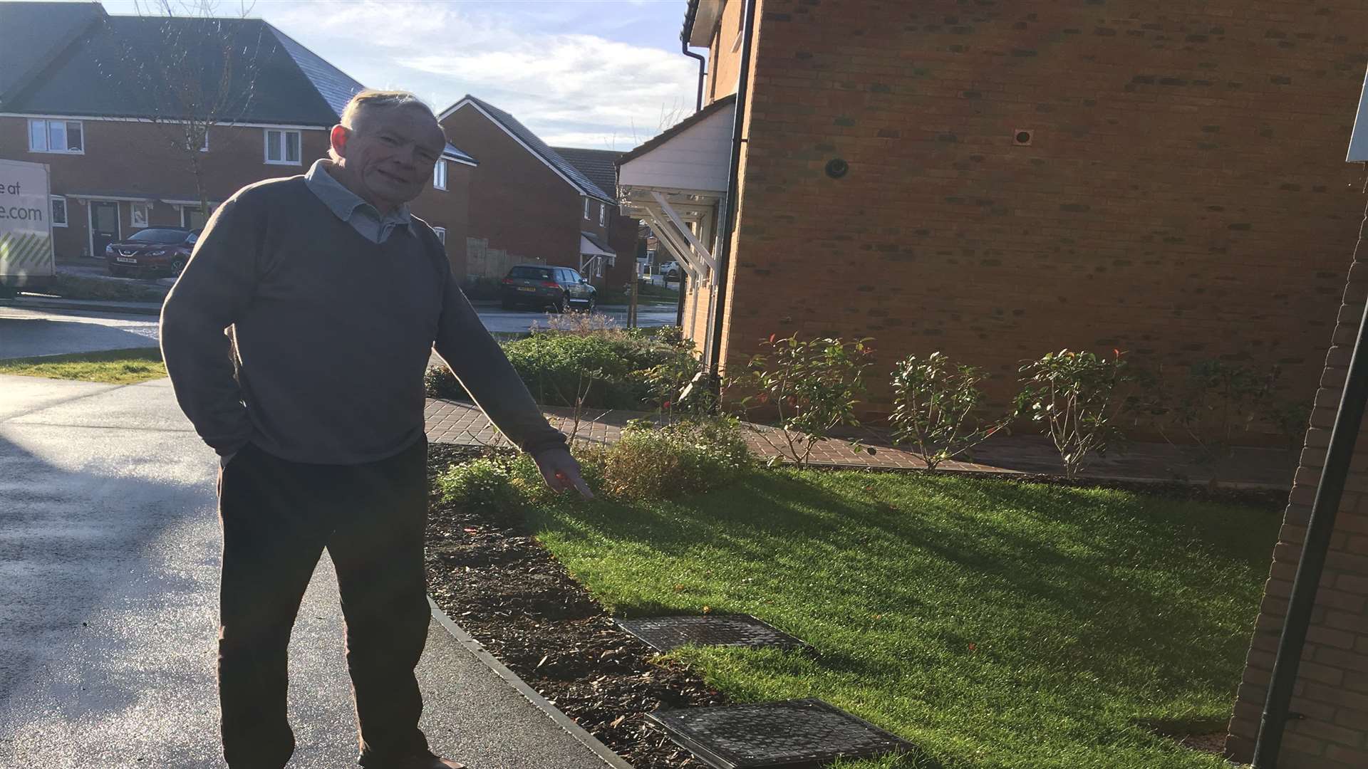Robert Utting moved in to Willow Grange in May and had a row of red tip photinias stolen from outside his home.
