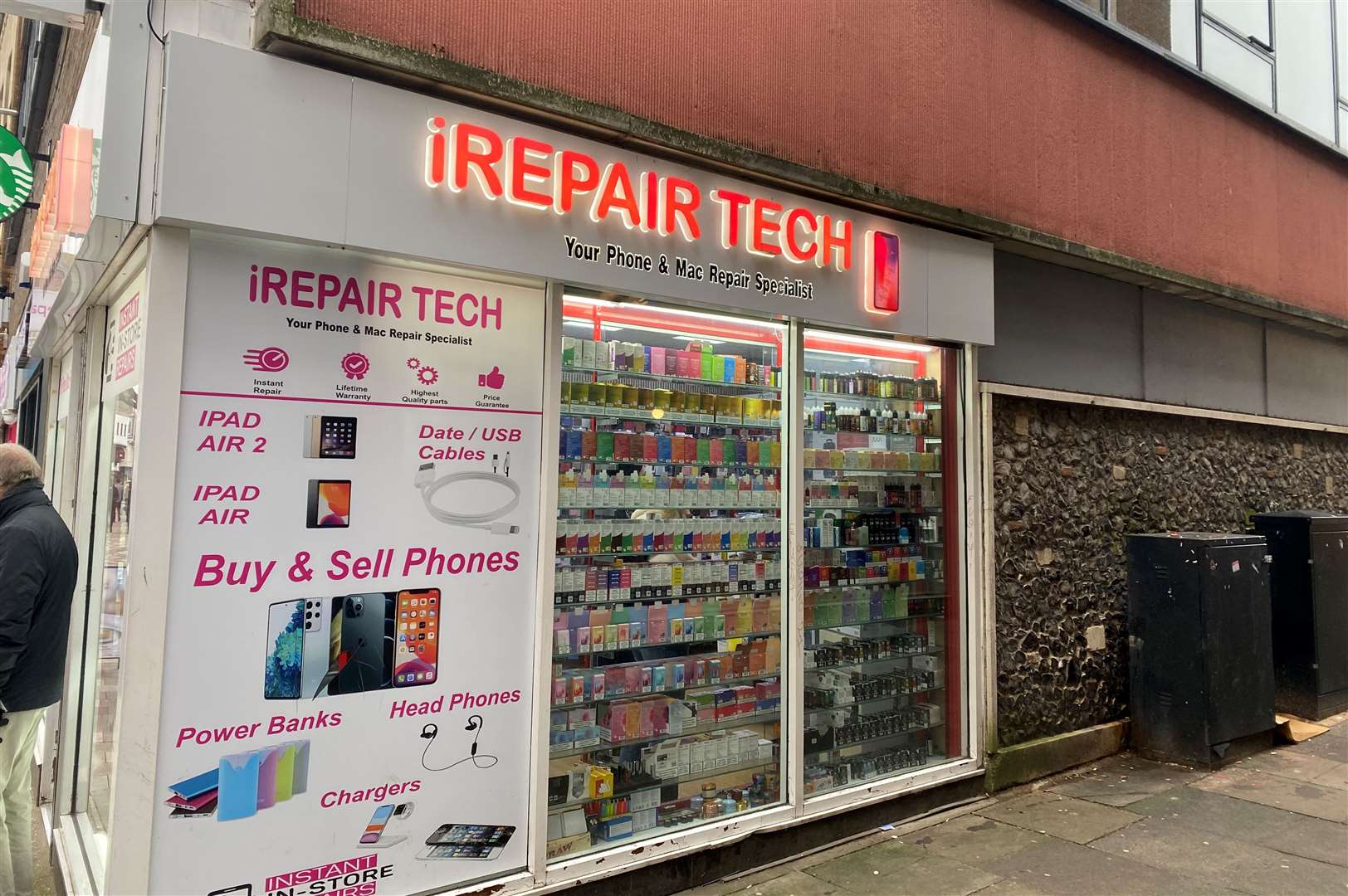 Muharram Qumri, who manages iRepair Tech, says the new policy would cut his shop’s revenue by as much as 30%