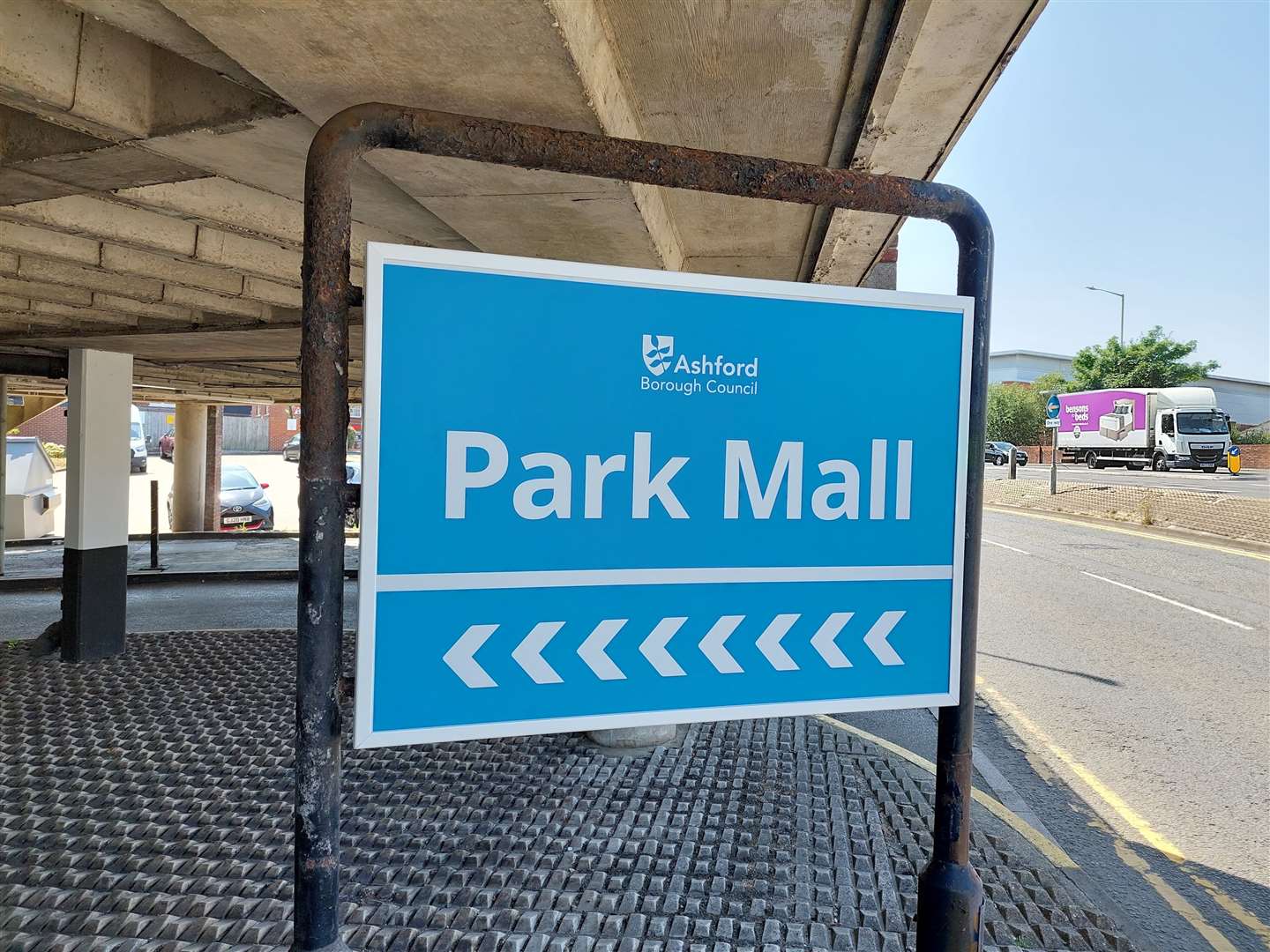 New signs have gone up but the car park is still out of action