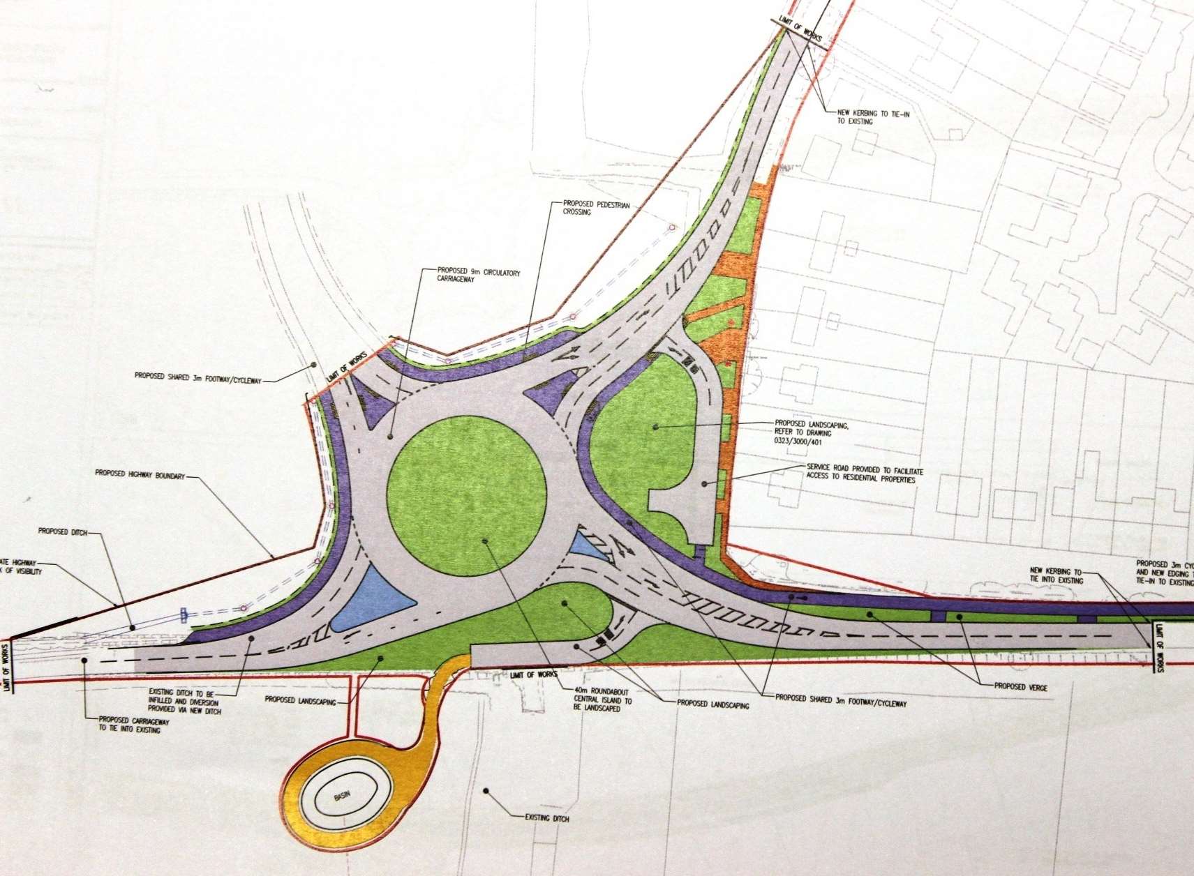 How the £1.8 million roundabout at the junction of Barton Hill Drive and the A2500 Lower Road at Minster, Sheppey, will look