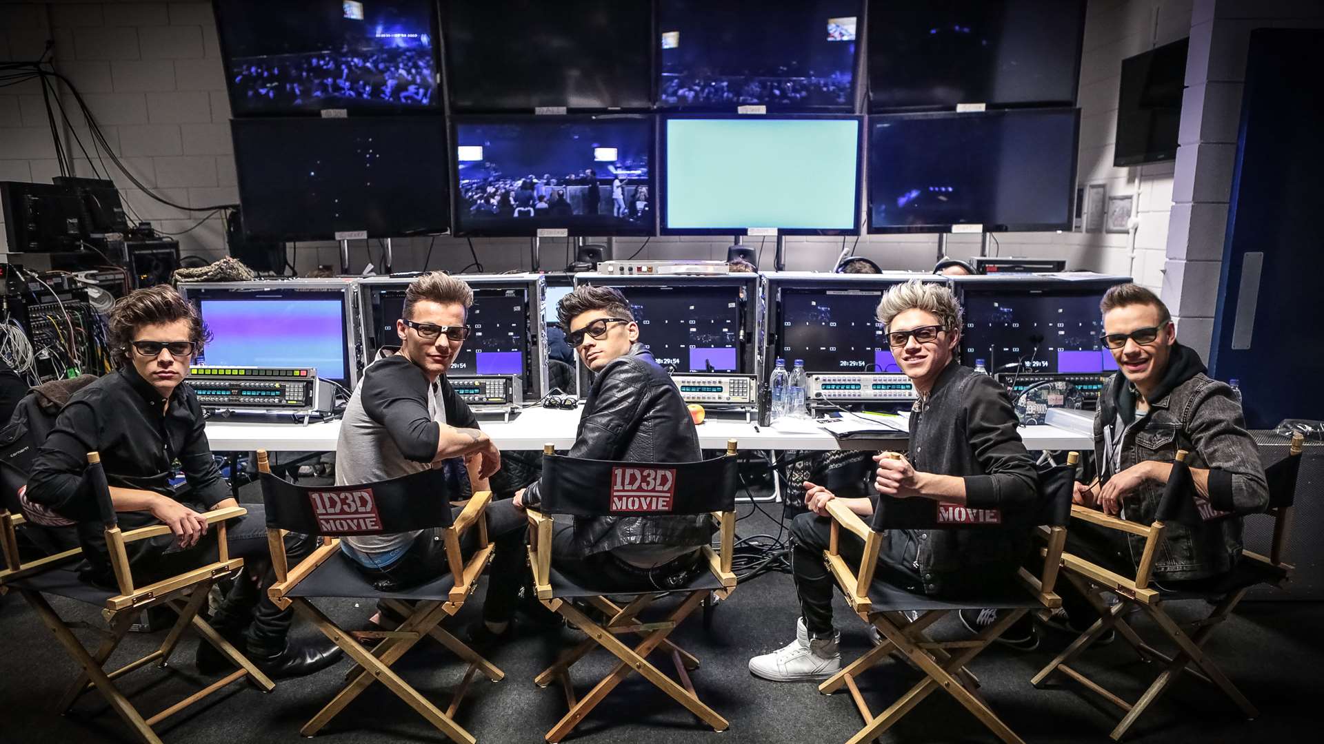 One Direction in the film One Direction: This Is Us. From left to right: Harry Styles, Louis Tomlinson, Zayn Malik, Niall Horan and Liam Payne. Picture: Sony Pictures UK