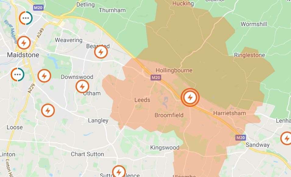 Thousands of homes in Maidstone have been affected by a powercut. Picture: UK Power Networks
