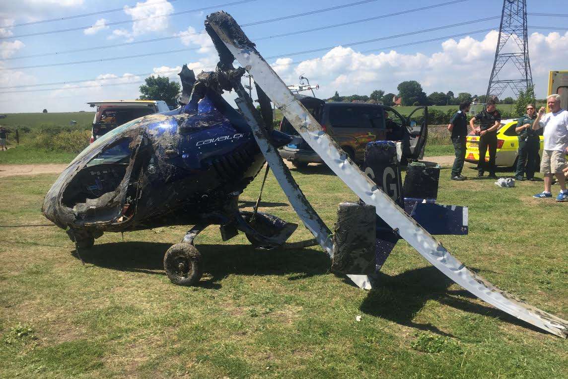 The aircraft crashed into mud at Stoke Creek.