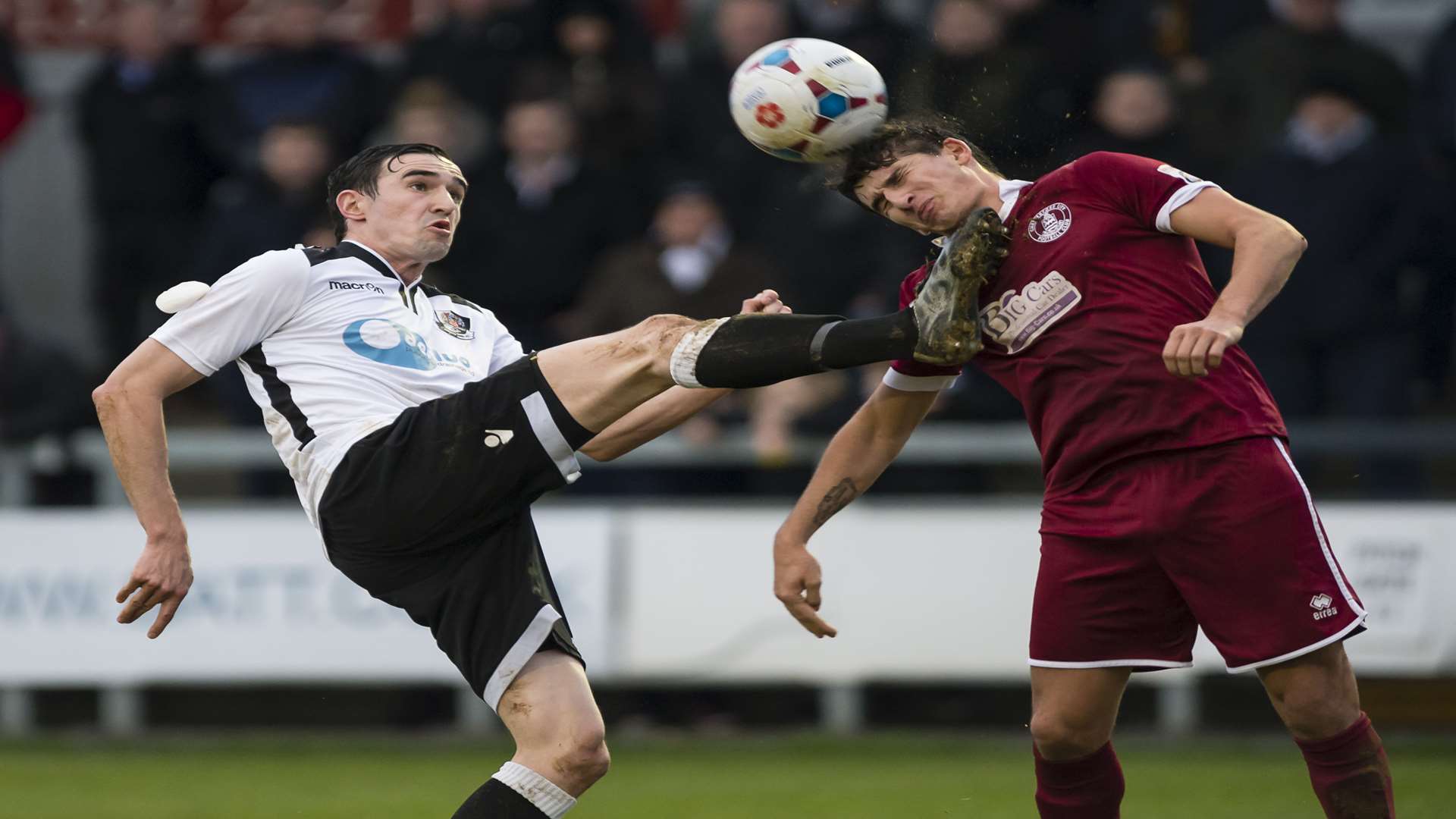 Danny Harris in action during Dartford's 1-0 defeat at home to Chelmsford earlier this season Picture: Andy Payton