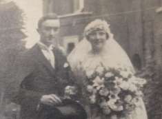 Vera and Douglas on their wedding day in 1924