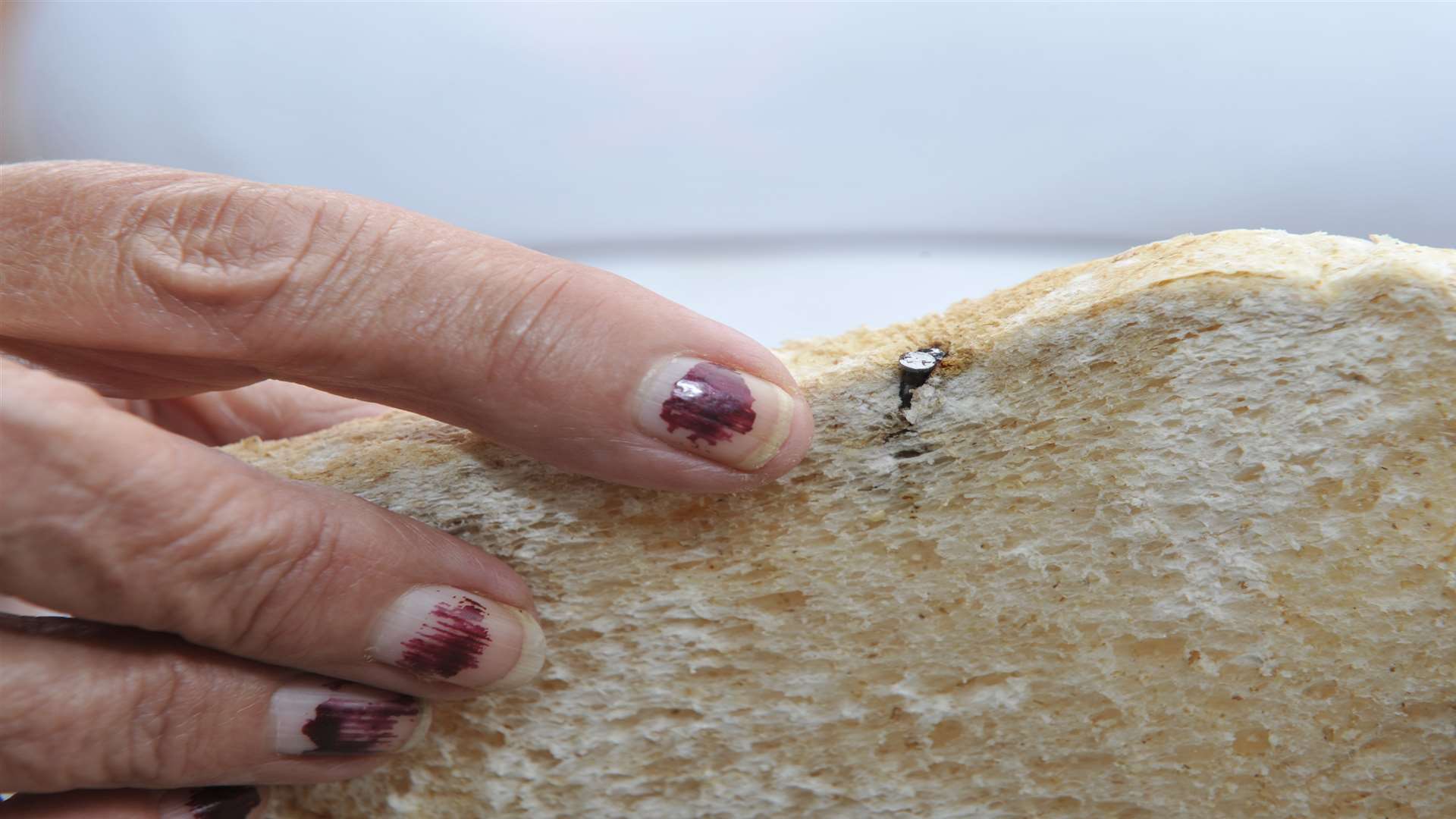 The nails were found in loaf of bread. Picture: Tony Flashman