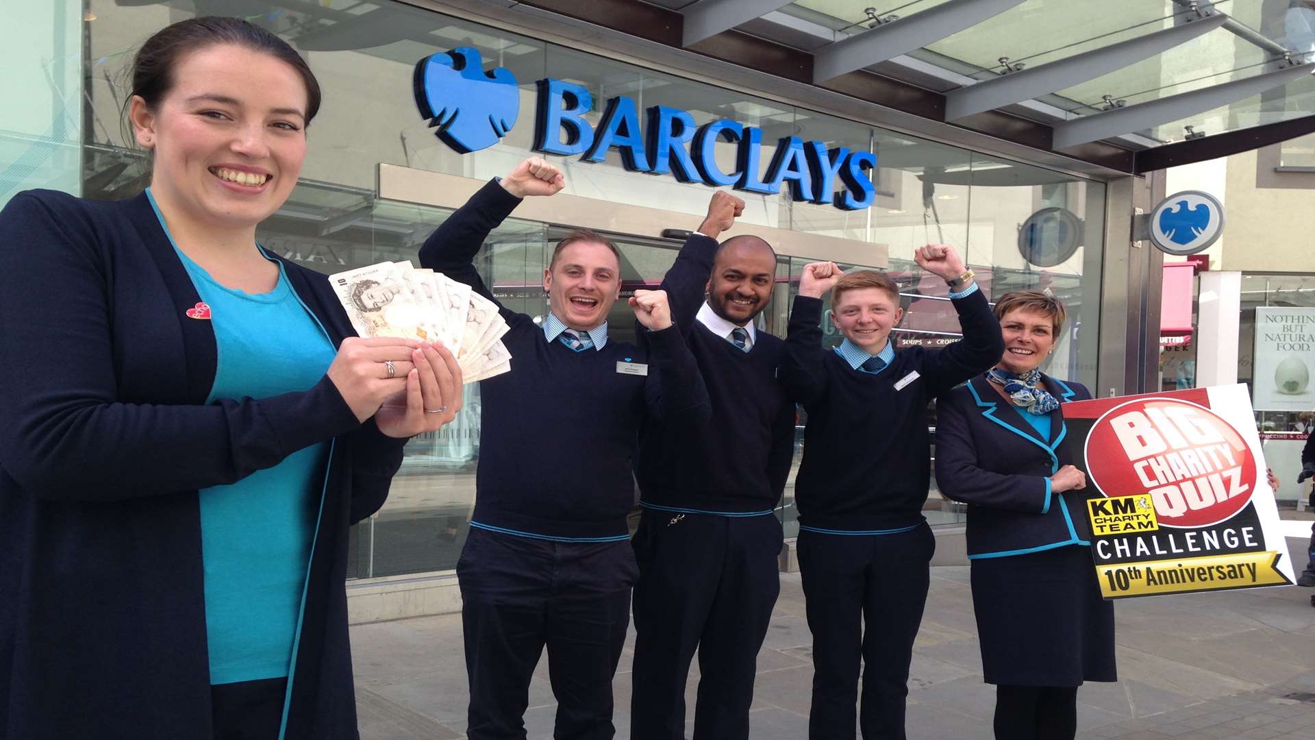 Barclays bank will match funds raised pound for pound at the KM Big Quiz on June 19.