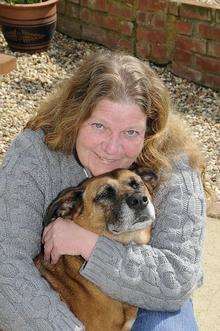 Libby the dog and owner Jean Muslun