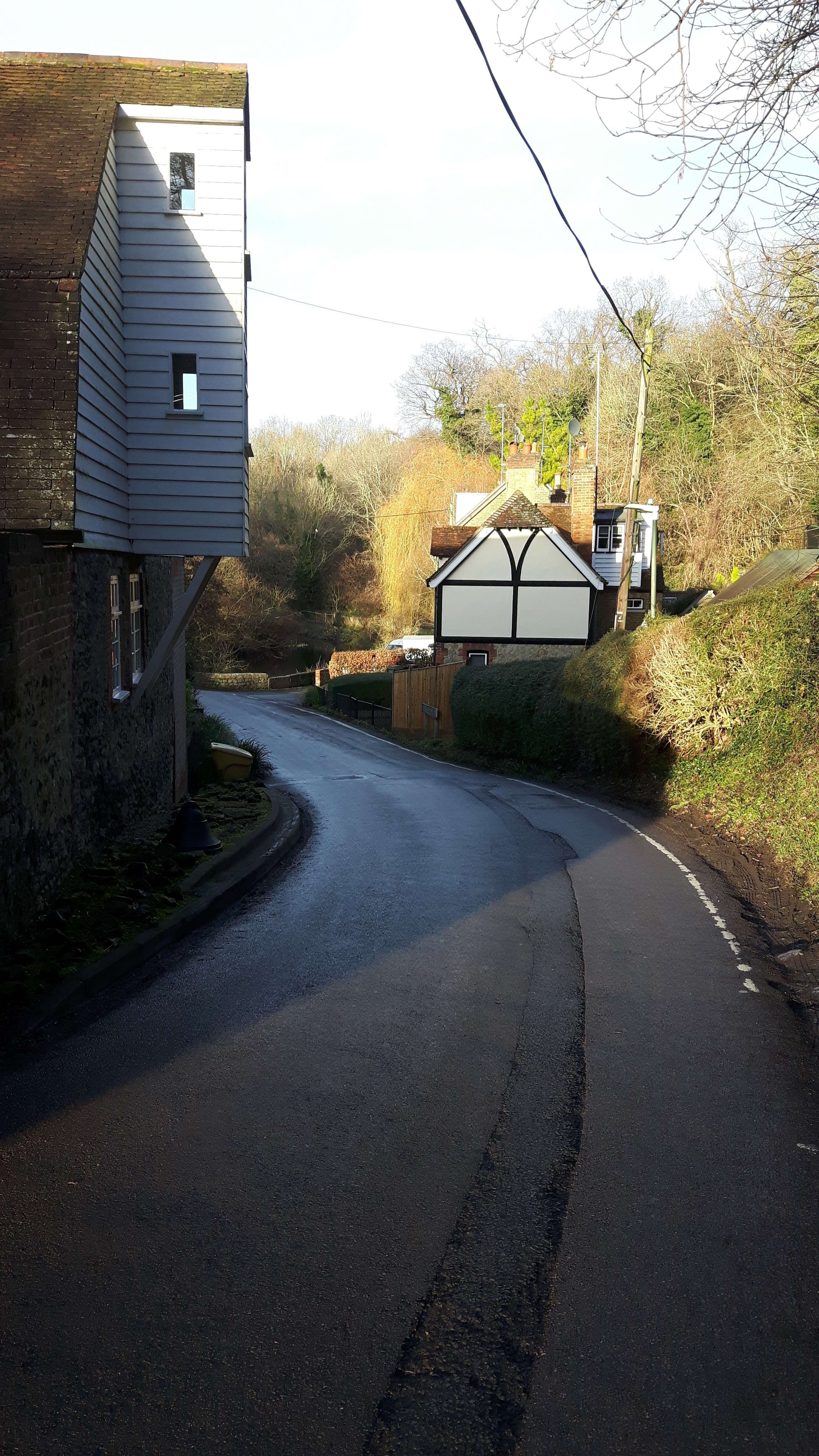 The overhang at Upper Crisbrook Mill in Cave Hill: unchanged a century later