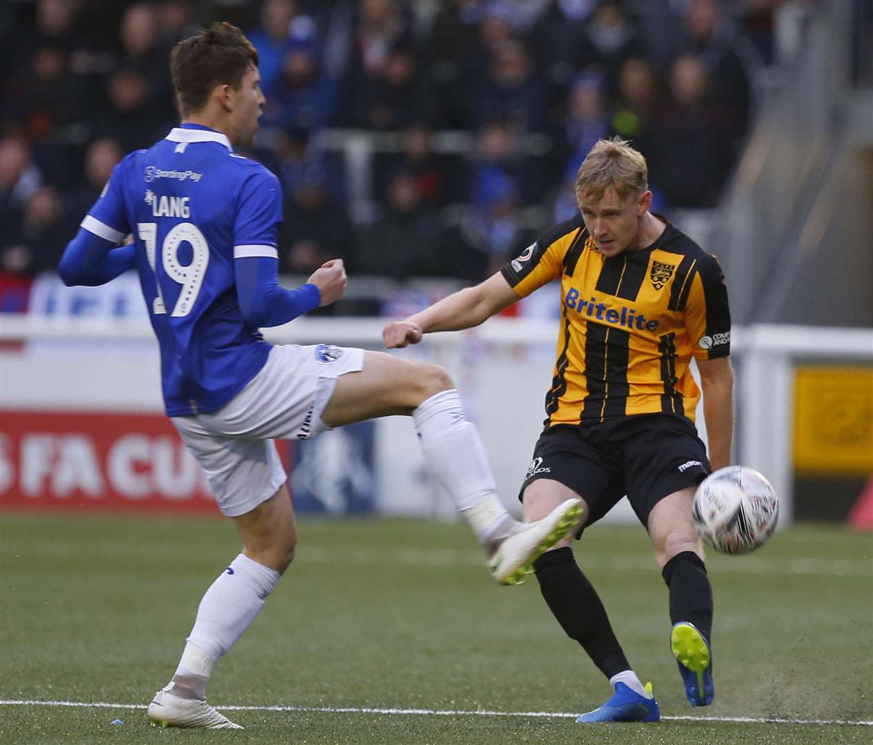 Stones' George McLennan busy in defence Picture: Andy Jones