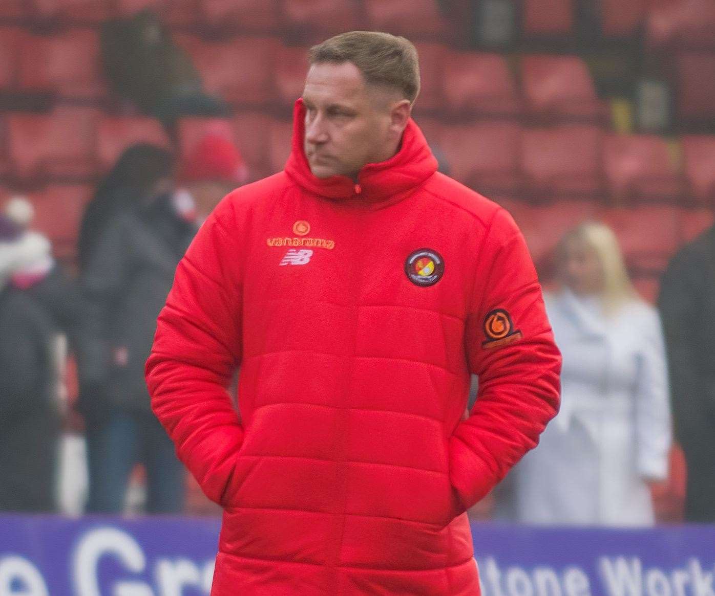 Dennis Kutrieb’s Ebbsfleet have gone 22 games without a clean sheet. Picture: Ed Miller/EUFC