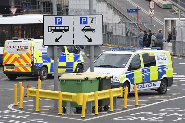 Dover Eastern Docks, the day the suspect was arrested