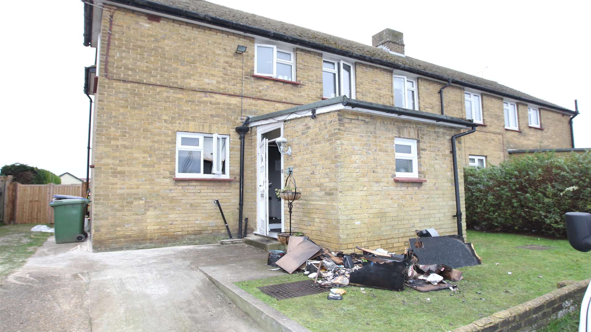 The property was damaged by a fire that started in the kitchen