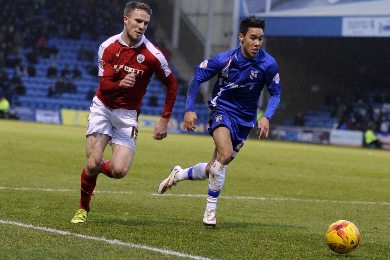 Former Gills loanee Adam Chicksen has moved from Charlton to Bradford Picture: Barry Goodwin